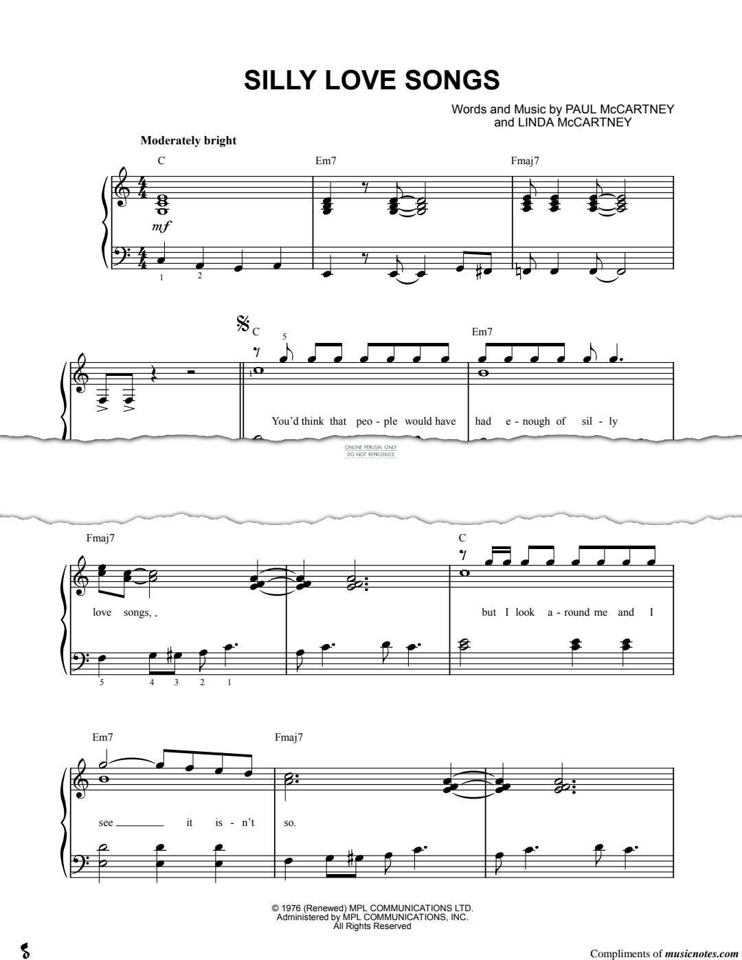 gallery: Silly Love Songs, Paul McCartney