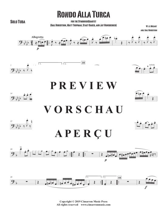 Product gallery: Page 13 of 15 Ronda Alla Turca , , (Tuba Quartett EETT)