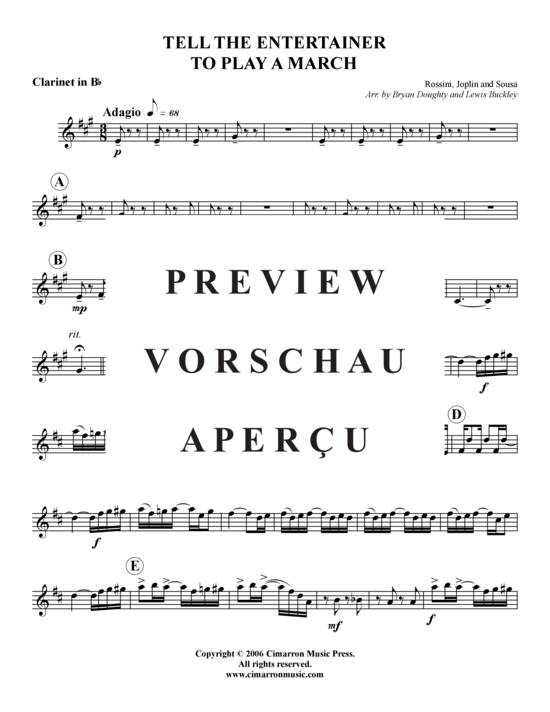 Produktgalerie: Seite 10 von 17 Tell the Entertainer to Play a March , , (Holzbläser-Quintett)