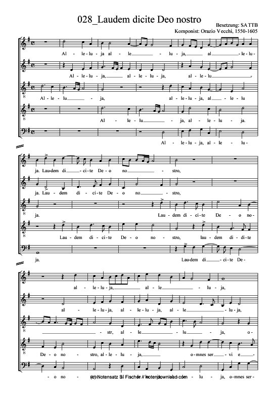 Product picture to: Laudem dicite Deo nostro Orazio Vecchi, 1550-1605 