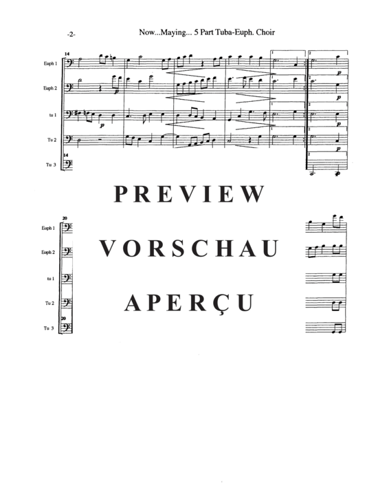 Produktgalerie: Seite 6 von 16 Two Morley Madrigals , , (Tuba Quartett/Quintett EETT + EETTT)