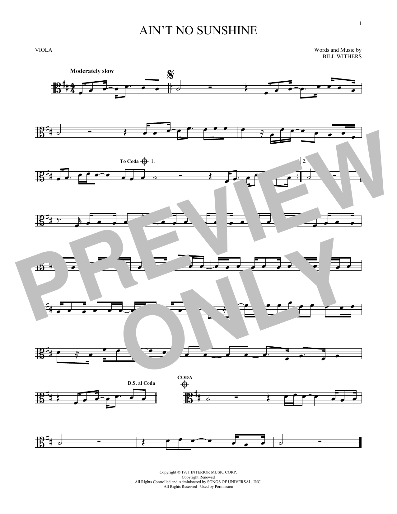 Product gallery: Page 1 of 1 Ain't No Sunshine, Bill Withers