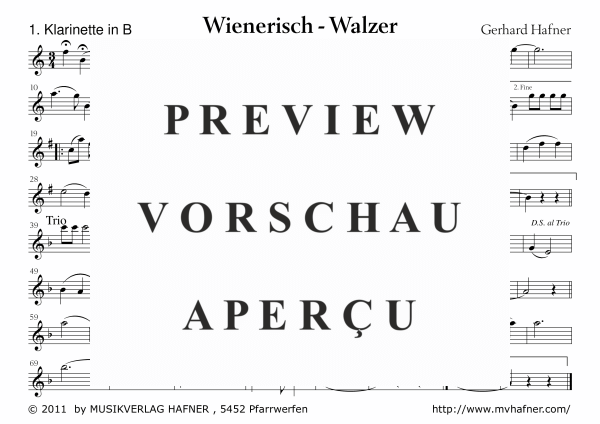 Product gallery: Page 11 of 11 Wienerisch - Walzer, , (large wind orchestra)