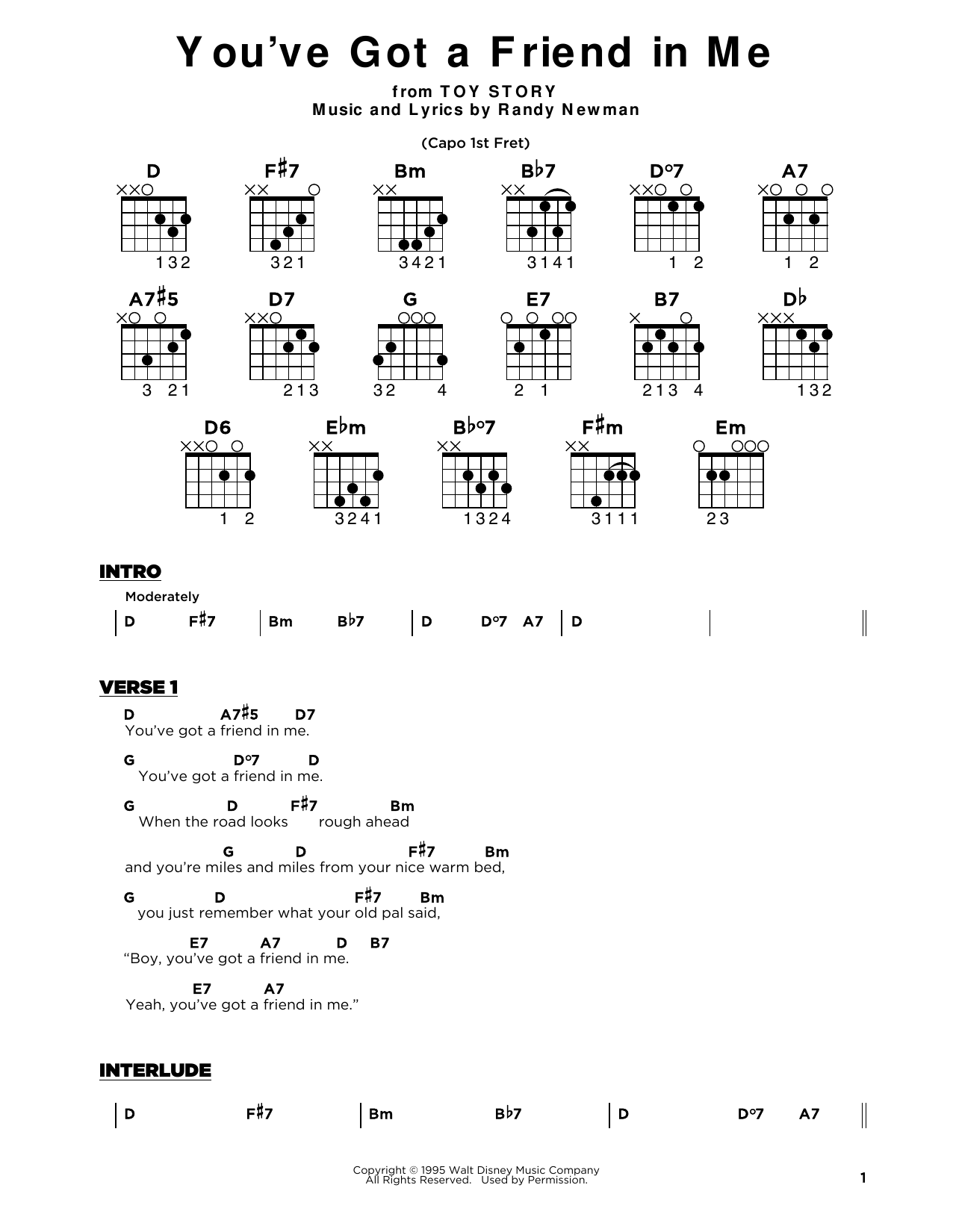 Produktbild zu: You've Got A Friend In Me (from Toy Story)