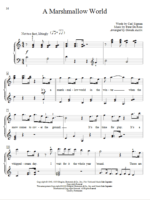 Product gallery: Page 1 of 1 A Marshmallow World, Bing Crosby