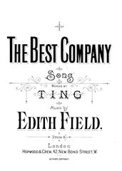 cover: The Best Company, Edith Field