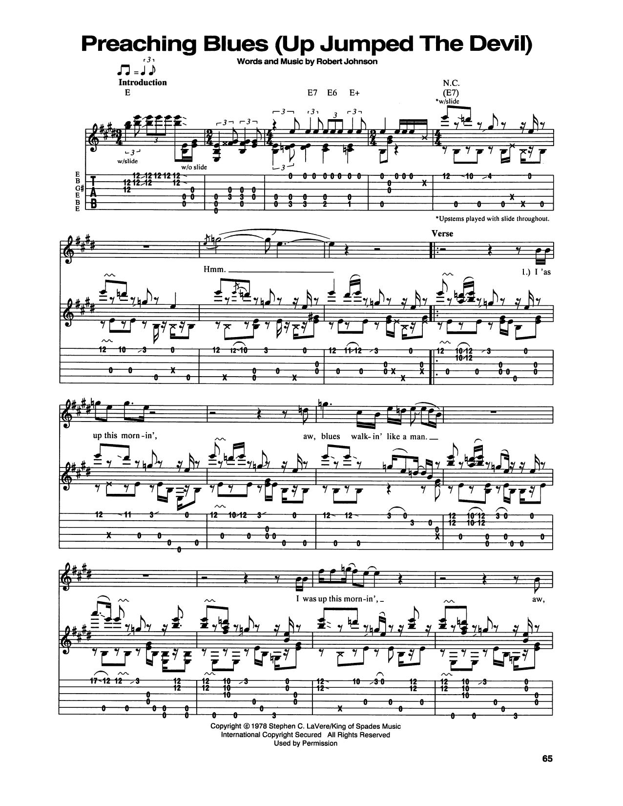 Produktgalerie: Seite 1 von 1 Preachin' Blues (Up Jumped The Devil), Robert Johnson, Gitarre
