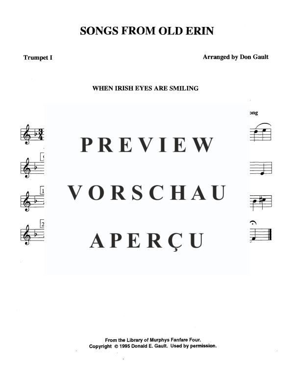 Produktgalerie: Seite 11 von 11 Songs From Old Erin - Irish Folk Songs, , Blechbläser Quartett