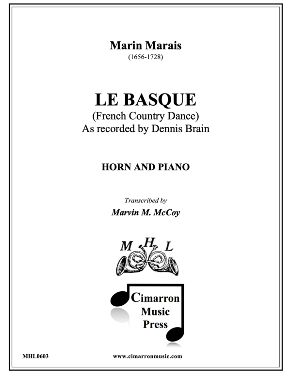 cover: Le Basque, , Horn In F and Piano