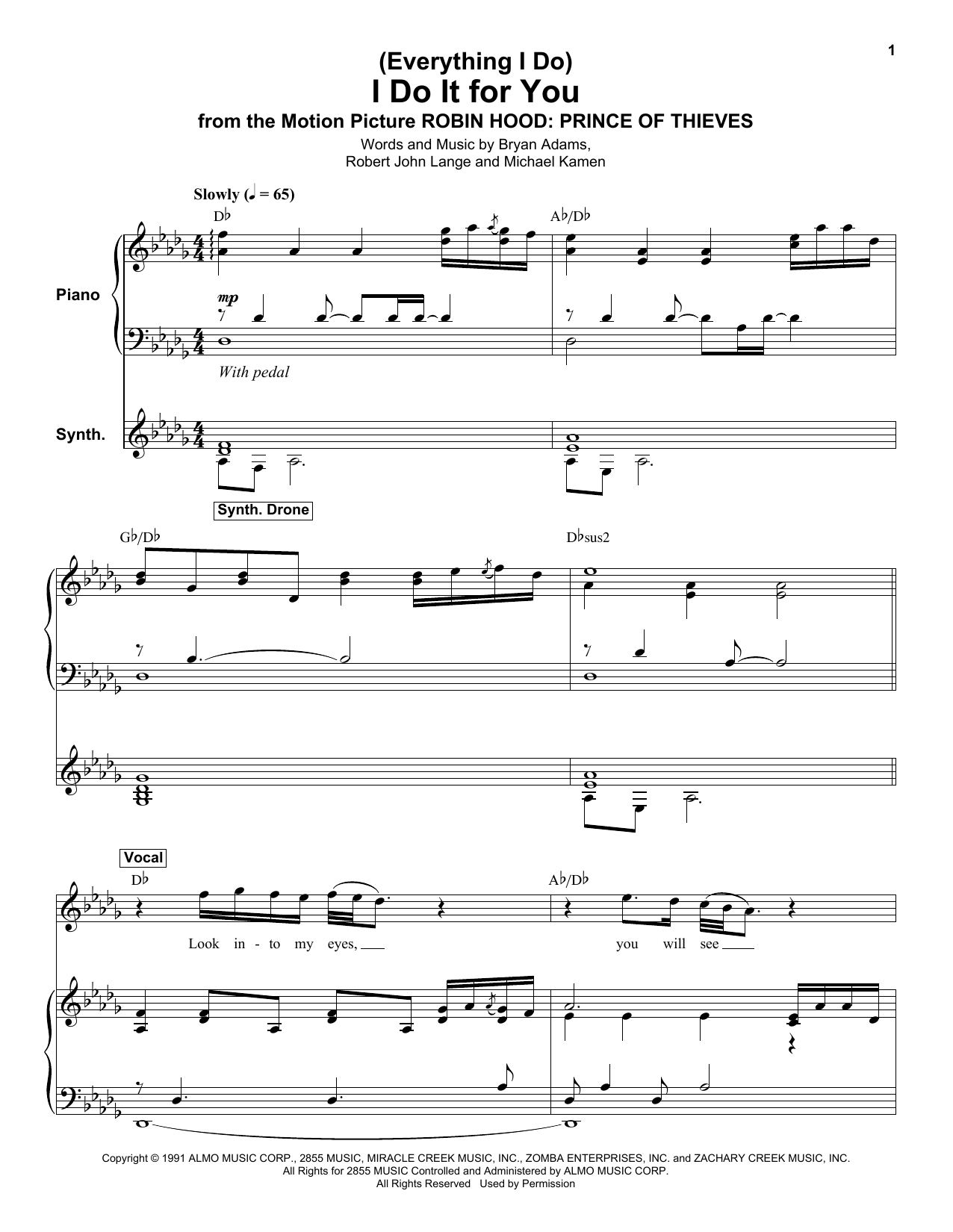 Product gallery: Page 1 of 1 (Everything I Do) I Do It For You, Bryan Adams