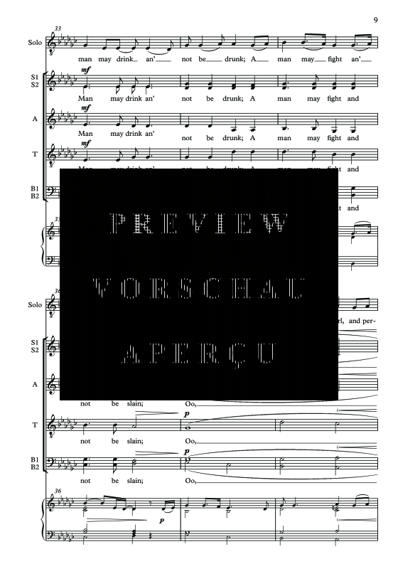Produktgalerie: Seite 10 von 11 The Parting Glass, , Tenor Solo, Gemischter Chor und Klavier
