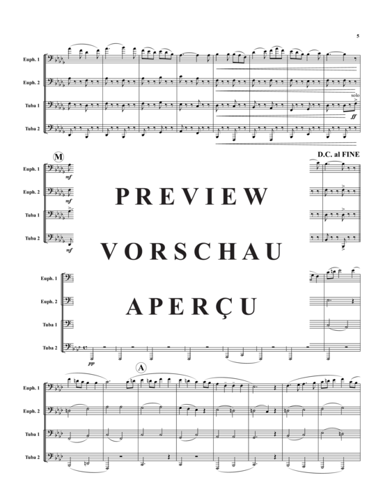 Product gallery: Page 6 of 21 Suite in F- 4 Sätze , , (Tuba Quartet: 2x Baritone, 2xTuba)