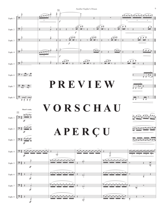 Product gallery: Page 10 of 21 Another Eupher´s Dream , , (Euphonium Ensemble 8 parts)