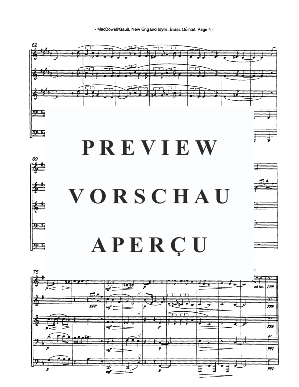 Produktgalerie: Seite 6 von 11 New England Idylls, , Blechbläser Quintett