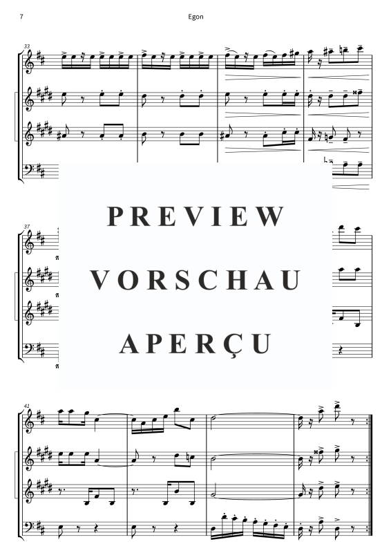 Product gallery: Page 9 of 11 Egon - Schwungvoller Tango-Schlager, Friedel Hensch & Die Cypres, Woodwind Quartet