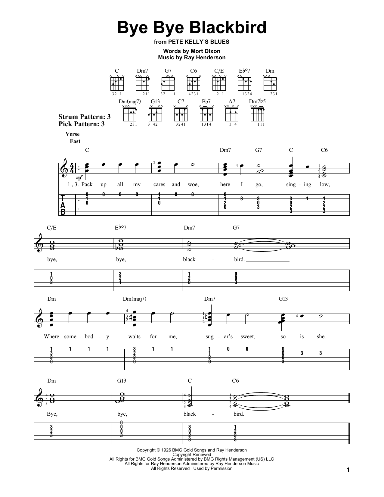 Produktbild zu: Bye Bye Blackbird