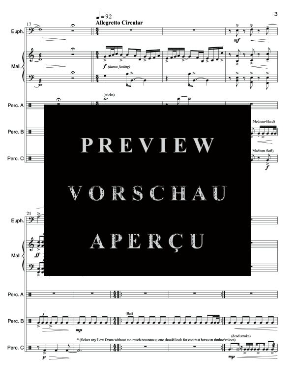 Product gallery: Page 7 of 11 Praxis, , (Euphonium Solo Percussion Ensemble)