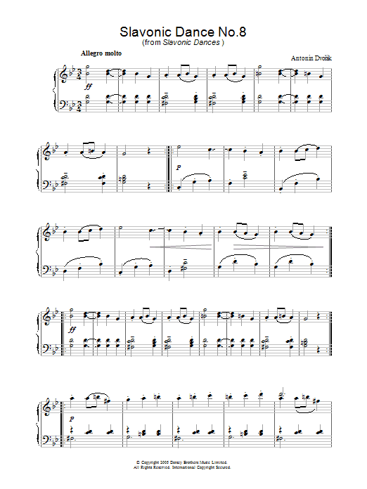 Product gallery: Page 1 of 1 Slavonic Dance No.8, Antonin Dvorak