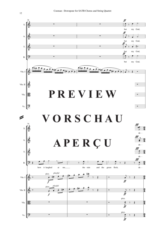 gallery: Downpour , , (Gemischter Chor + Streicher) alle Stimmen