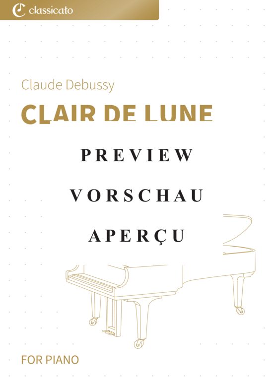 gallery: Clair de lune - aus der Suite bergamasque , , (Klavier Solo)