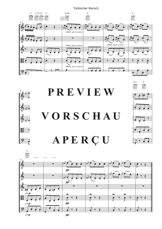 gallery: Türkischer Marsch , , (Quintett flexible Besetzung)