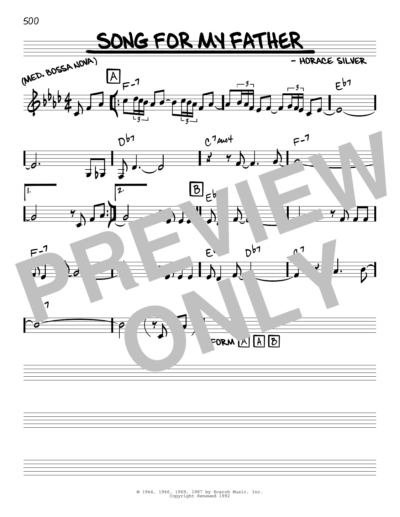 Produktbild zu:  Song For My Father - Horace Silver