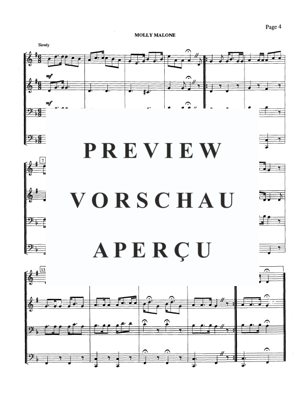 Produktgalerie: Seite 6 von 11 Irish Folk Song Suite, , Blechbläser Quartett