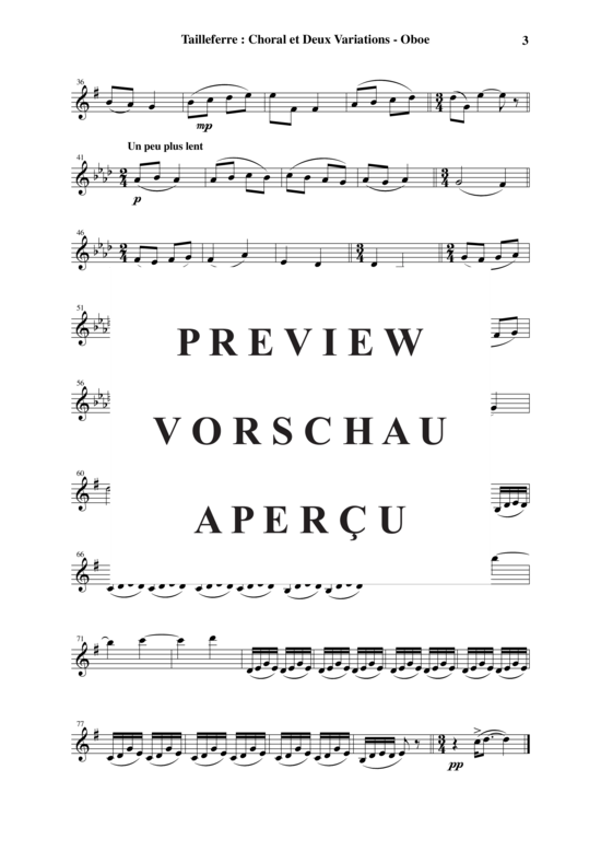 Produktgalerie: Seite 28 von 42 Choral Et Deux Variatons , , (Holzbläser Quintett)