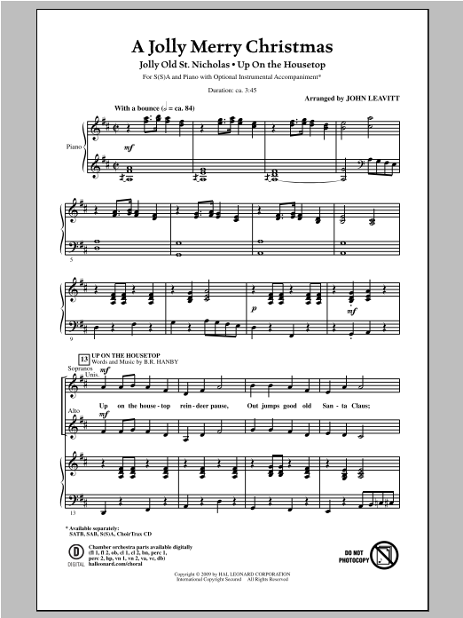 Product gallery: Page 1 of 1 A Jolly Merry Christmas, John Leavitt
