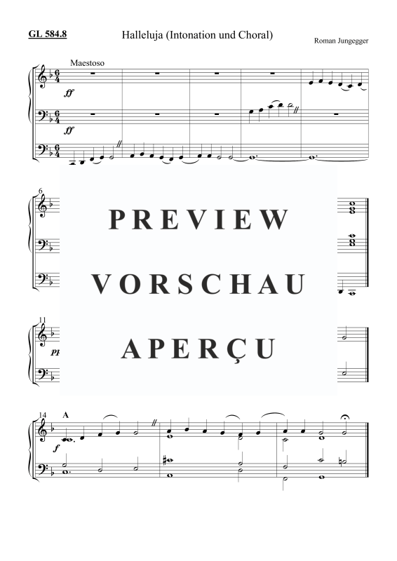 Product picture to: Halleluja GL 584.8Roman Jungegger