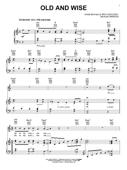 Product gallery: Page 1 of 1 Old And Wise, Alan Parsons Project