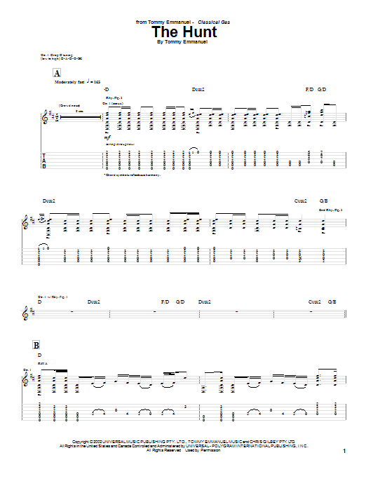Product gallery: Page 1 of 1 The Hunt, Tommy Emmanuel