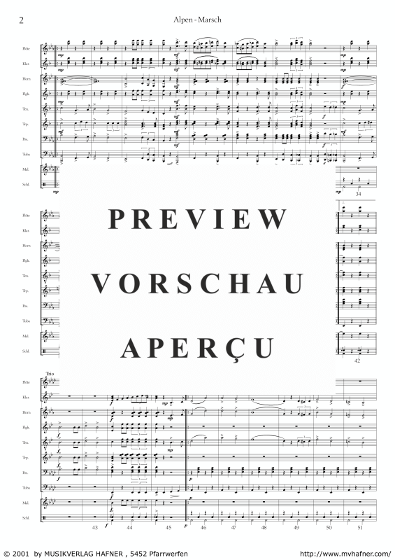 gallery: Alpen-Marsch, , (large wind orchestra)