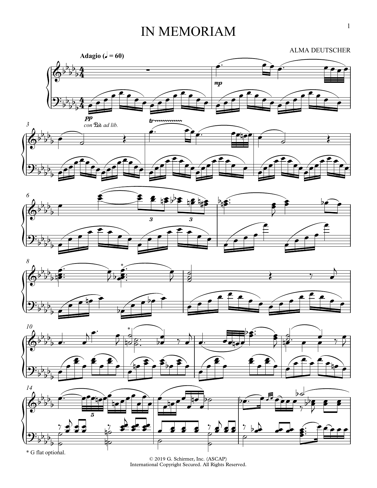 Produktbild zu: In Memoriam (Adagio from Piano Concerto)