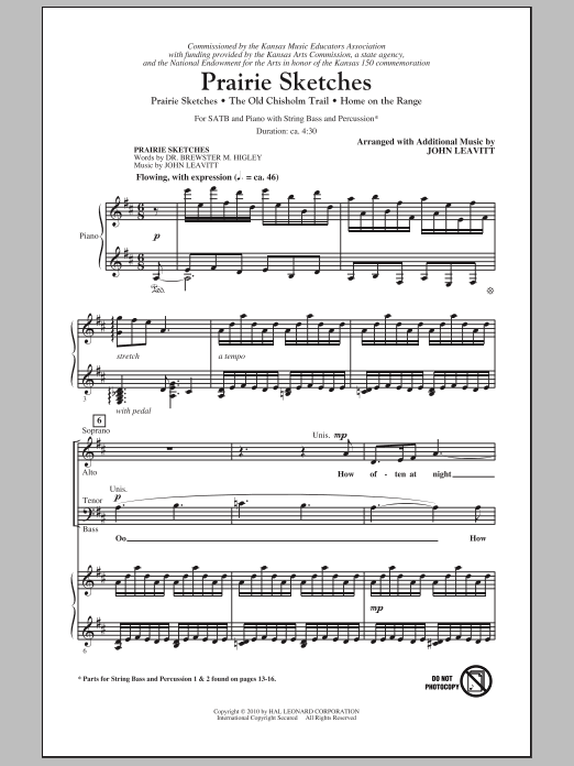 Produktbild zu: Prairie Sketches (Medley)