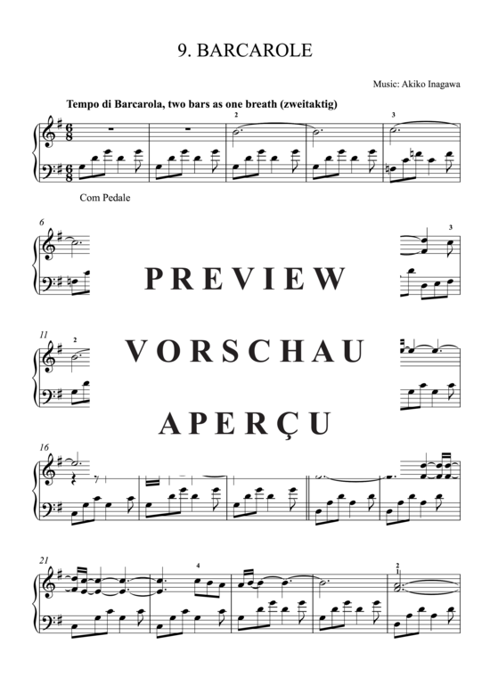 Product gallery: Page 2 of 4 BARCAROLE , Inagawa, Akiko, Piano Solo