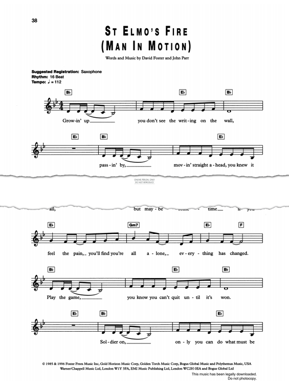 Produktgalerie: Seite 1 von 1 St. Elmo's Fire (Man In Motion), John Parr, Gesang, Keyboard