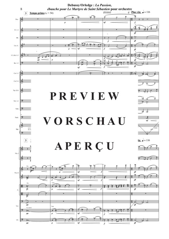 Product gallery: Page 13 of 18 La Passion from Le Martyr de Saint Sebastien , , (orchestra)