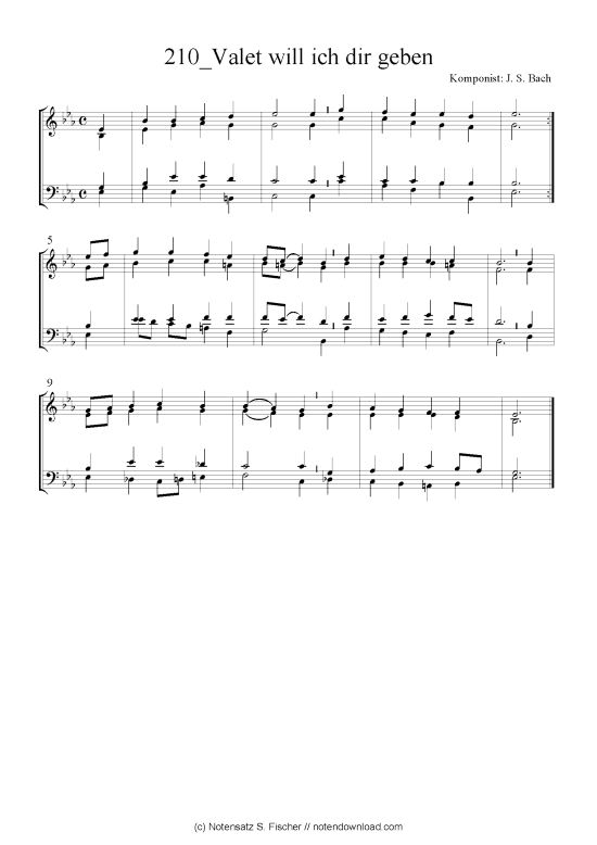 Produktbild zu: Valet will ich dir geben J. S. Bach