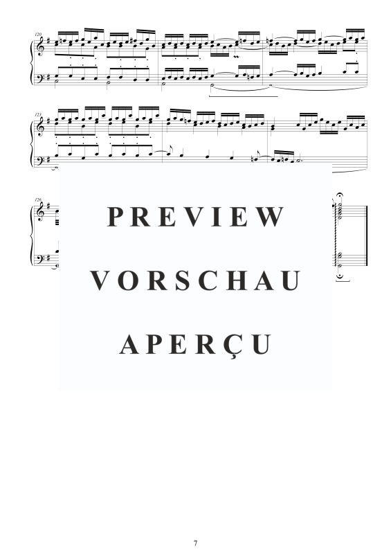 Produktgalerie: Seite 8 von 8 Fantasia in G-Dur BWV 571, , Klavier Solo