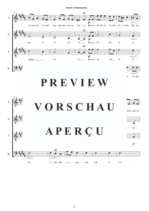 Produktgalerie: Seite 3 von 8 Sancta et Immaculata, , Gemischter Chor