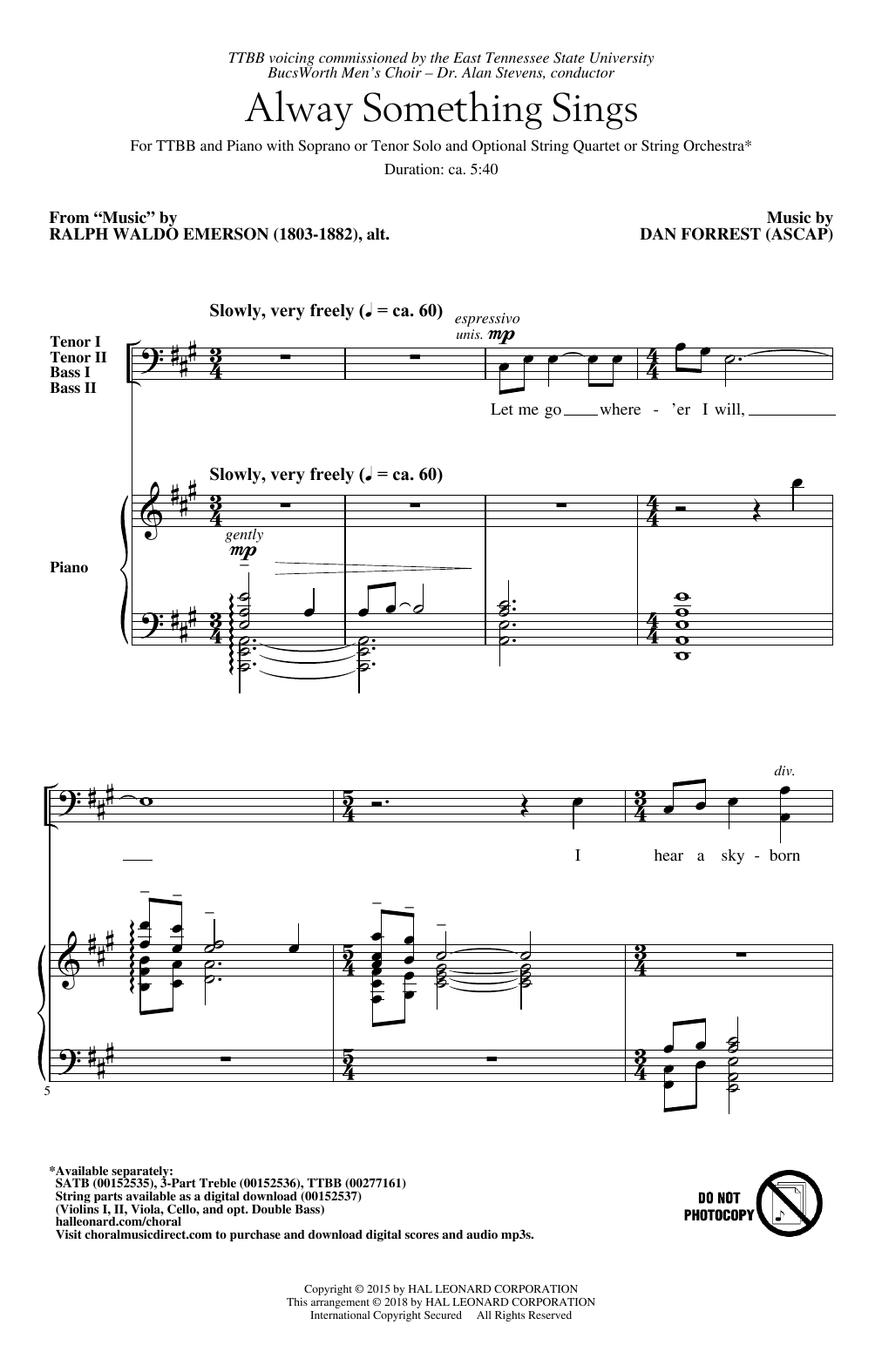 Produktbild zu: Alway Something Sings
