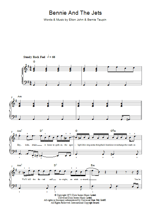 Produktbild zu: Bennie And The Jets
