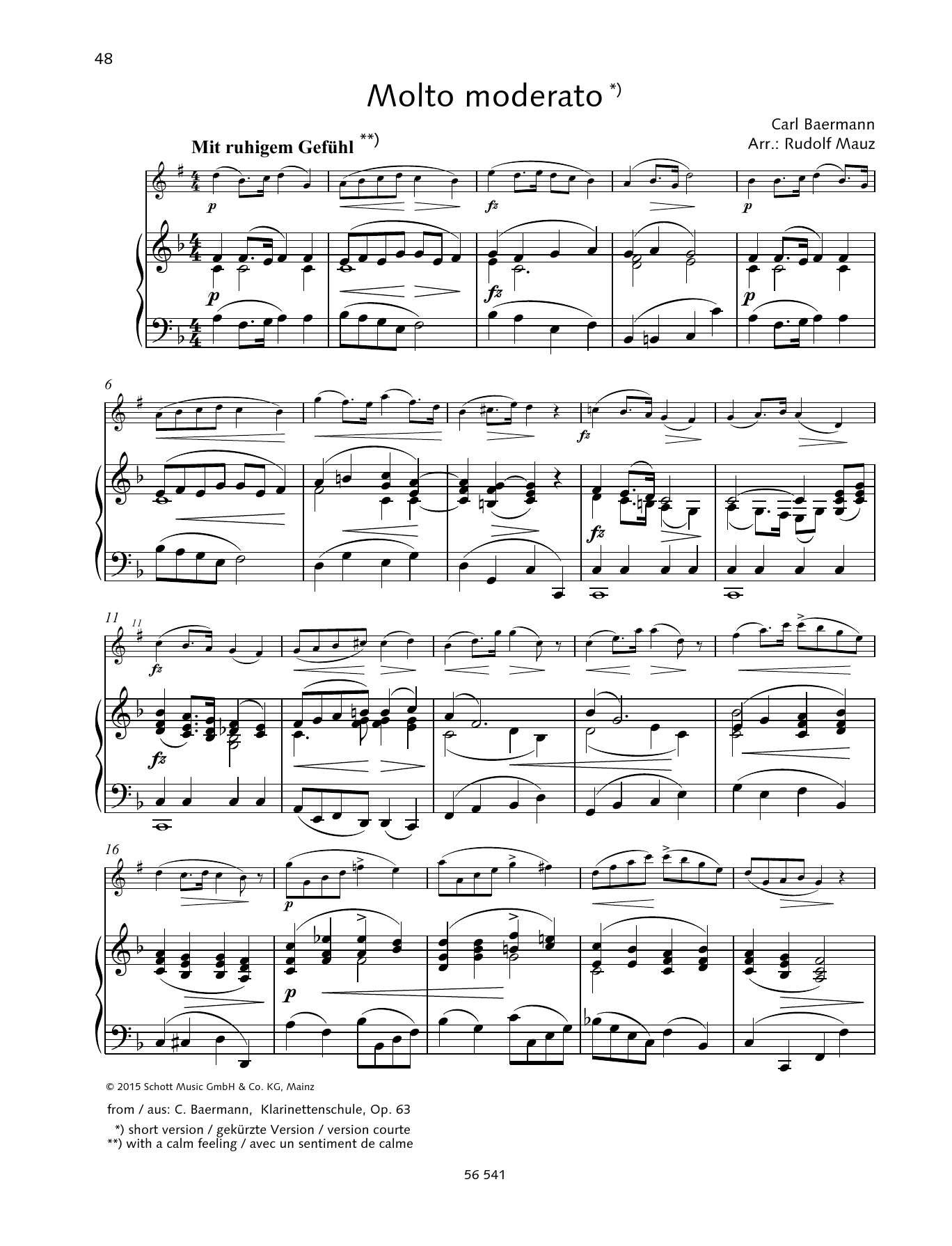 Produktbild zu: Molto moderato