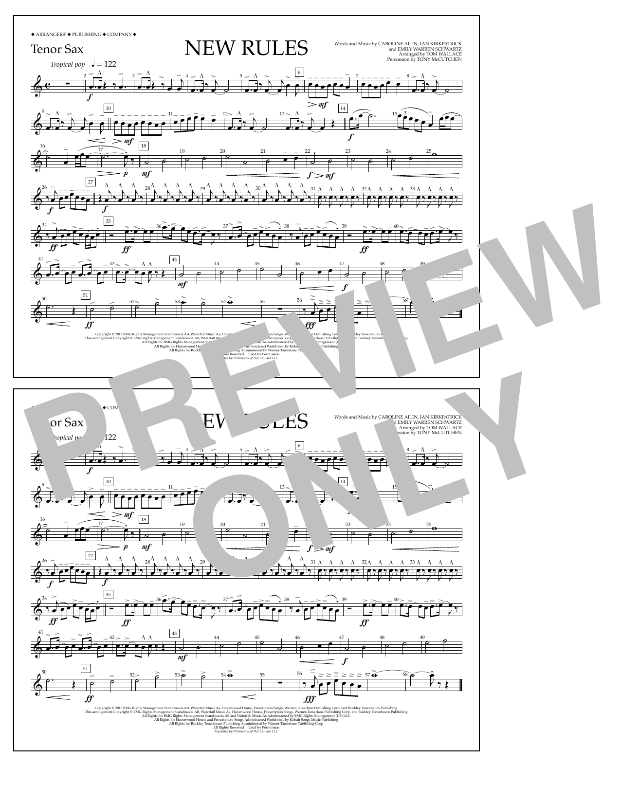 Produktbild zu: New Rules - Tenor Sax