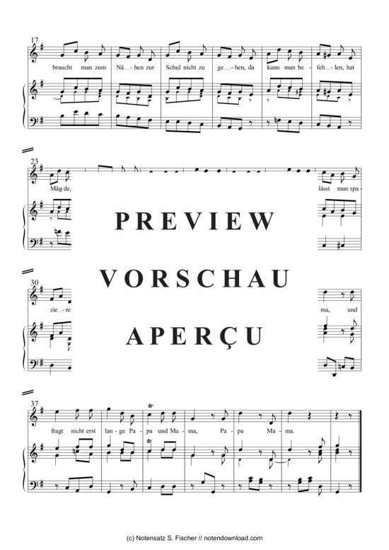 Produktgalerie: Seite 3 von 3 Wunsch eines jungen Mädchens , , Klavier und Gesang
