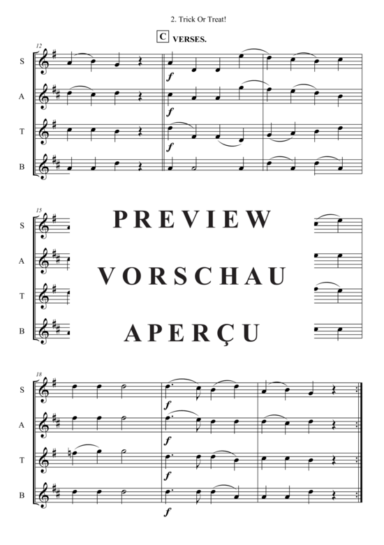 gallery: Trick Or Treat! , , (Saxophon Quartett SATB)