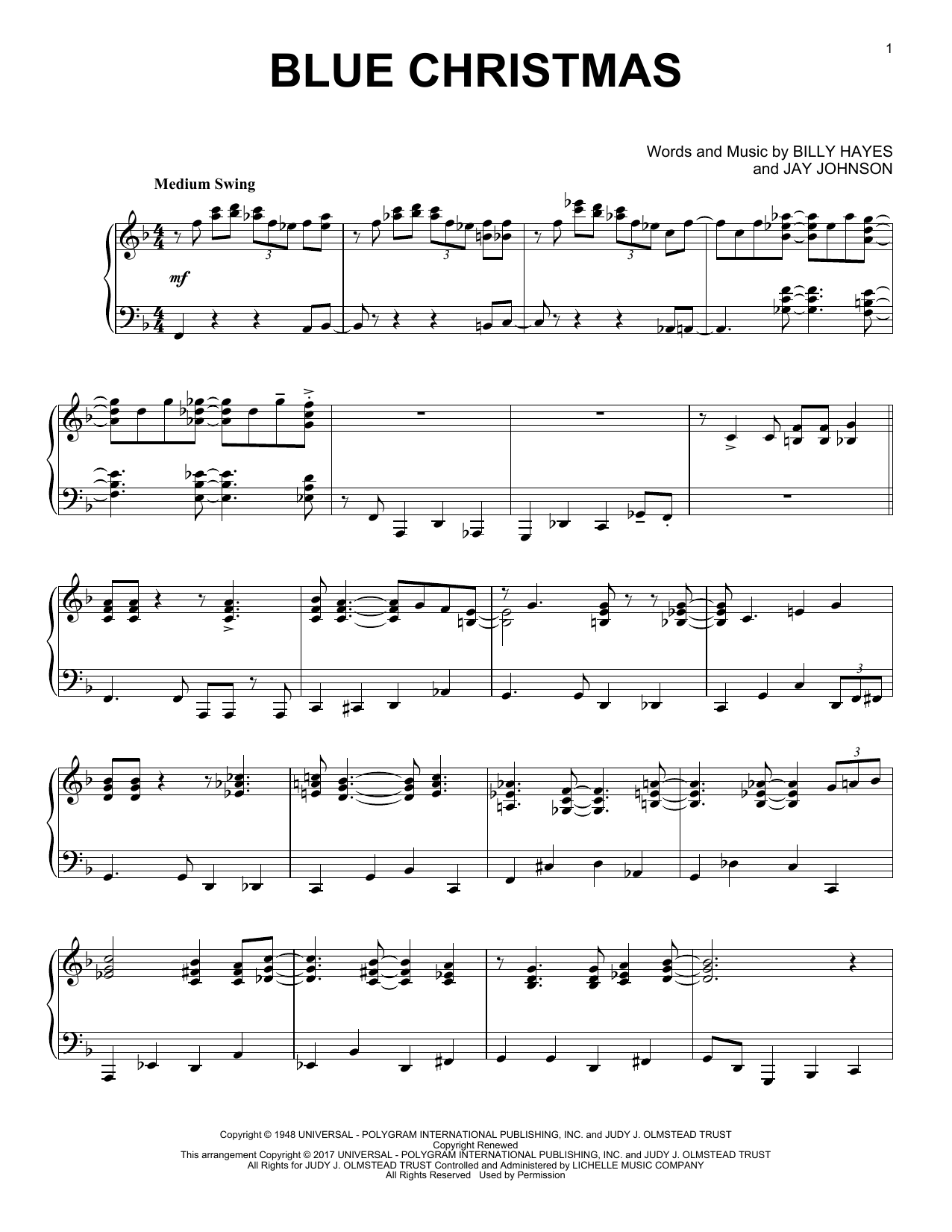 Product gallery: Page 1 of 1 Blue Christmas [Jazz version], Elvis Presley