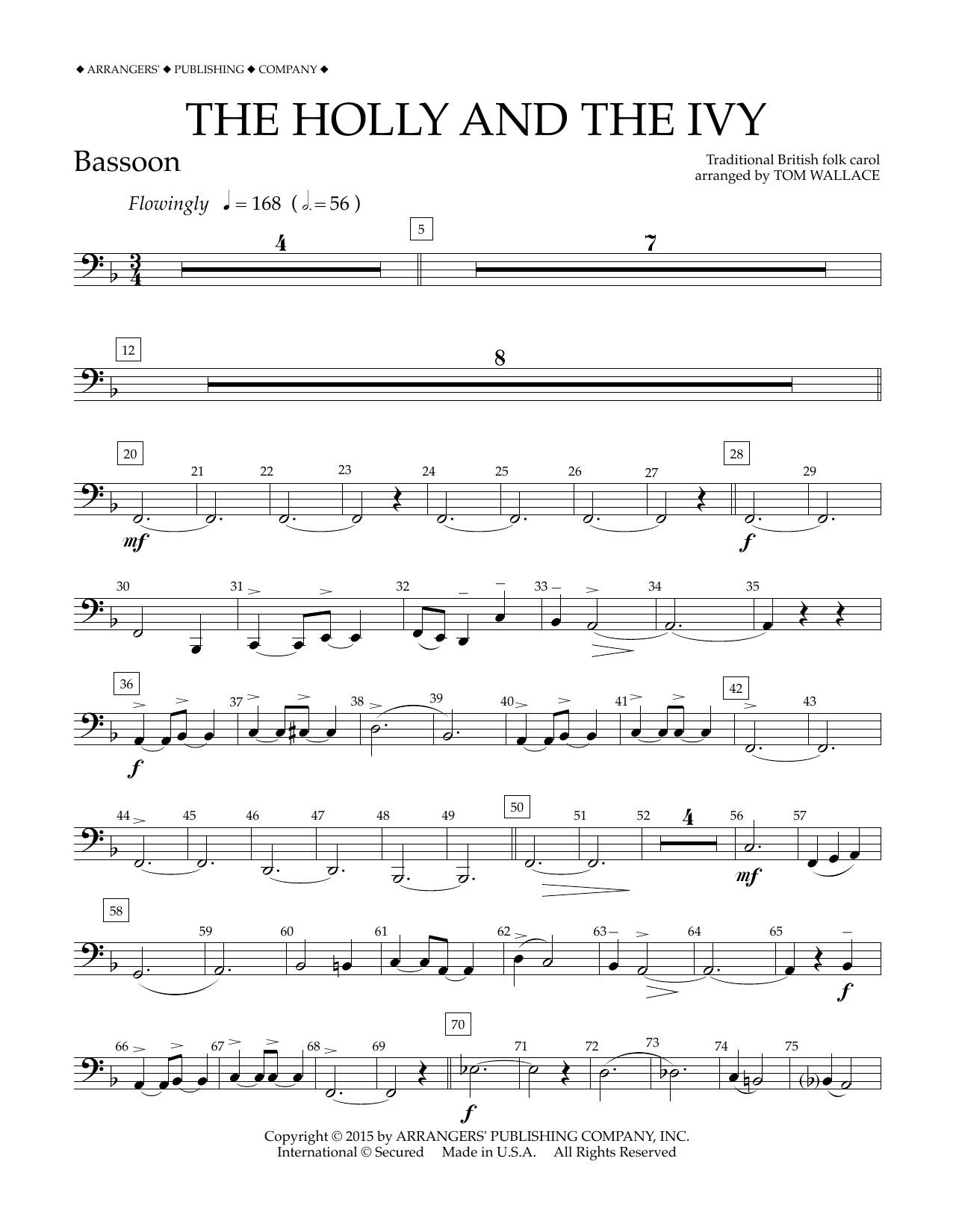 Product gallery: Page 1 of 1 The Holly and the Ivy - Bassoon, Tom Wallace