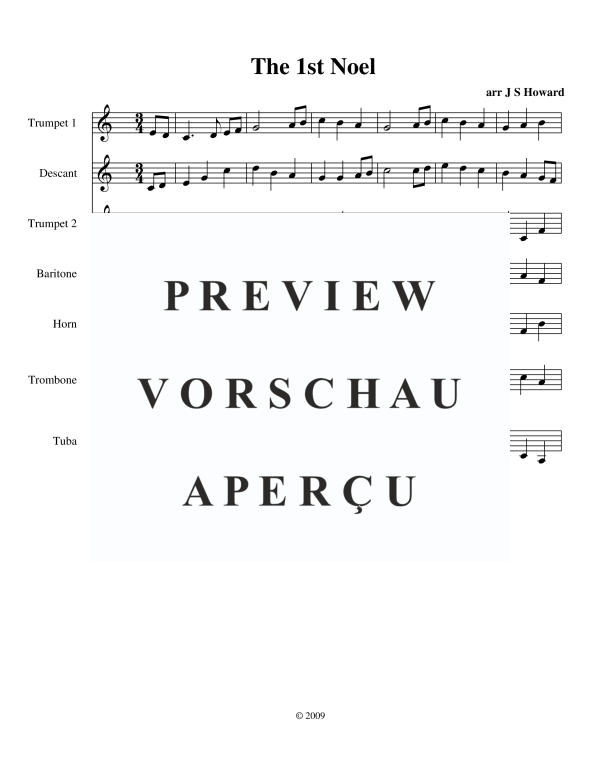 Produktgalerie: Seite 2 von 11 The 1st Noel, , BlechblÀser Ensemble